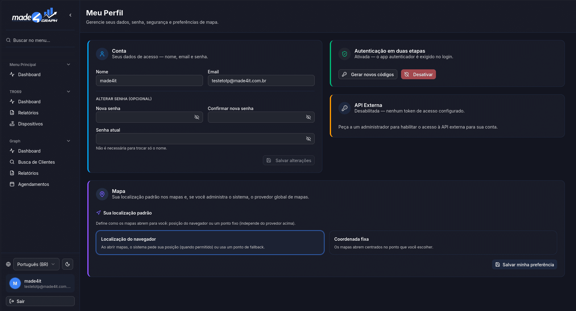 Tela Meu Perfil